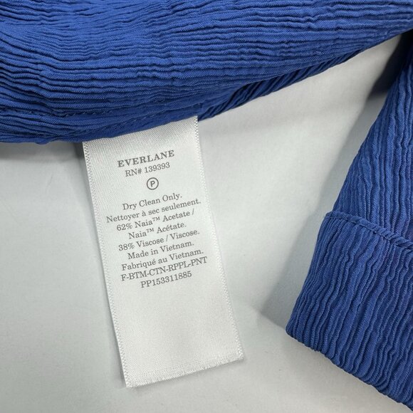 Everlane Women’s Deep Blue Naia Ripple Tapered Minimalist‎ Pant M/W30/L26 - Picture 6 of 10